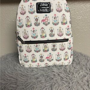 Brand New Disney X Loungefly Princess Portraits All Over Print Backpack